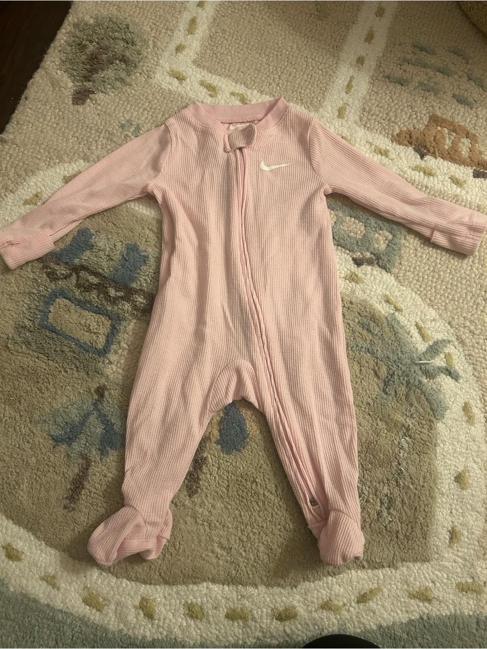 Nike Pink Footed Baby One-Piece Pajama